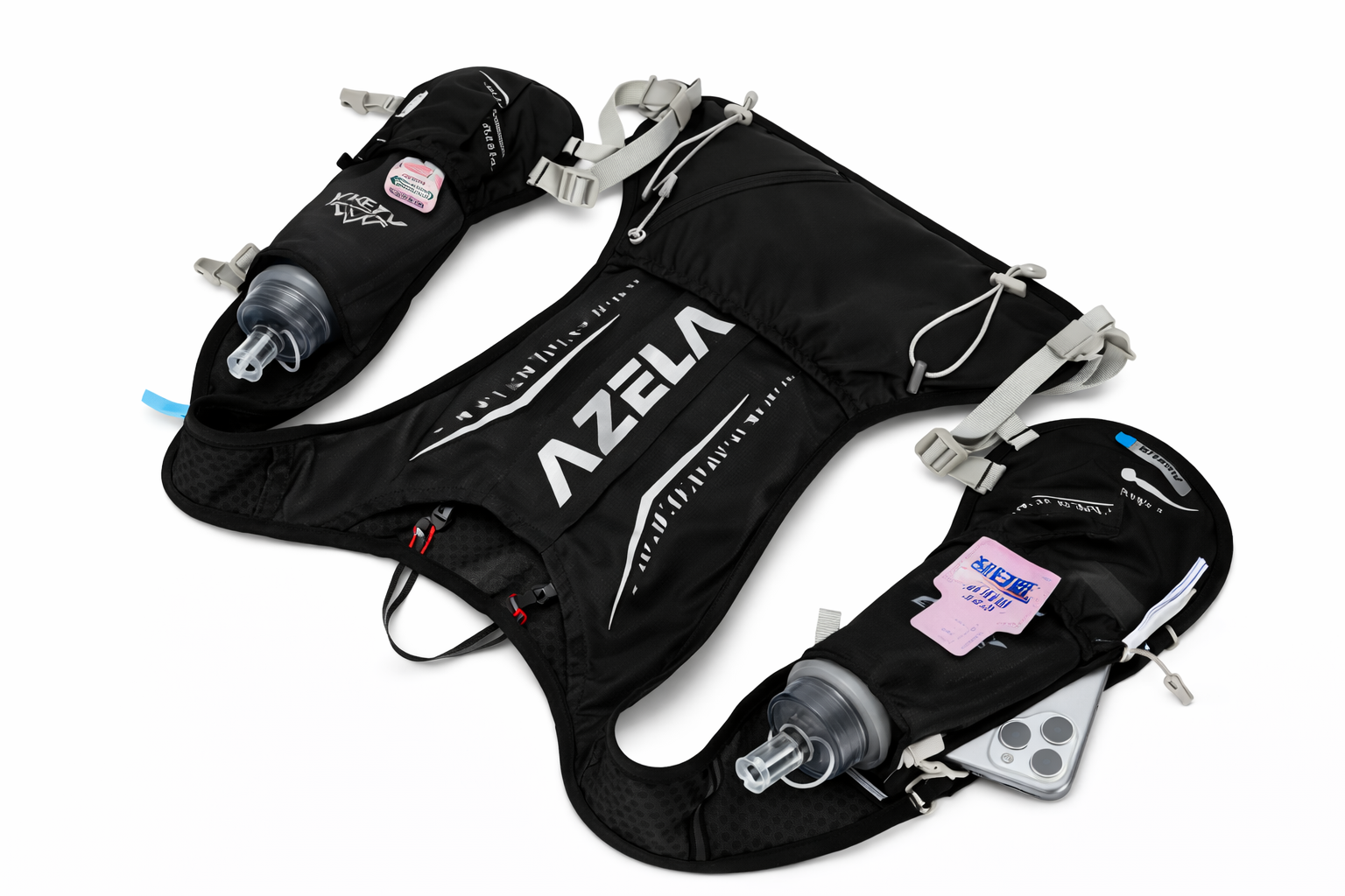 Gilet hydratation noir - PULSE series Azela Running